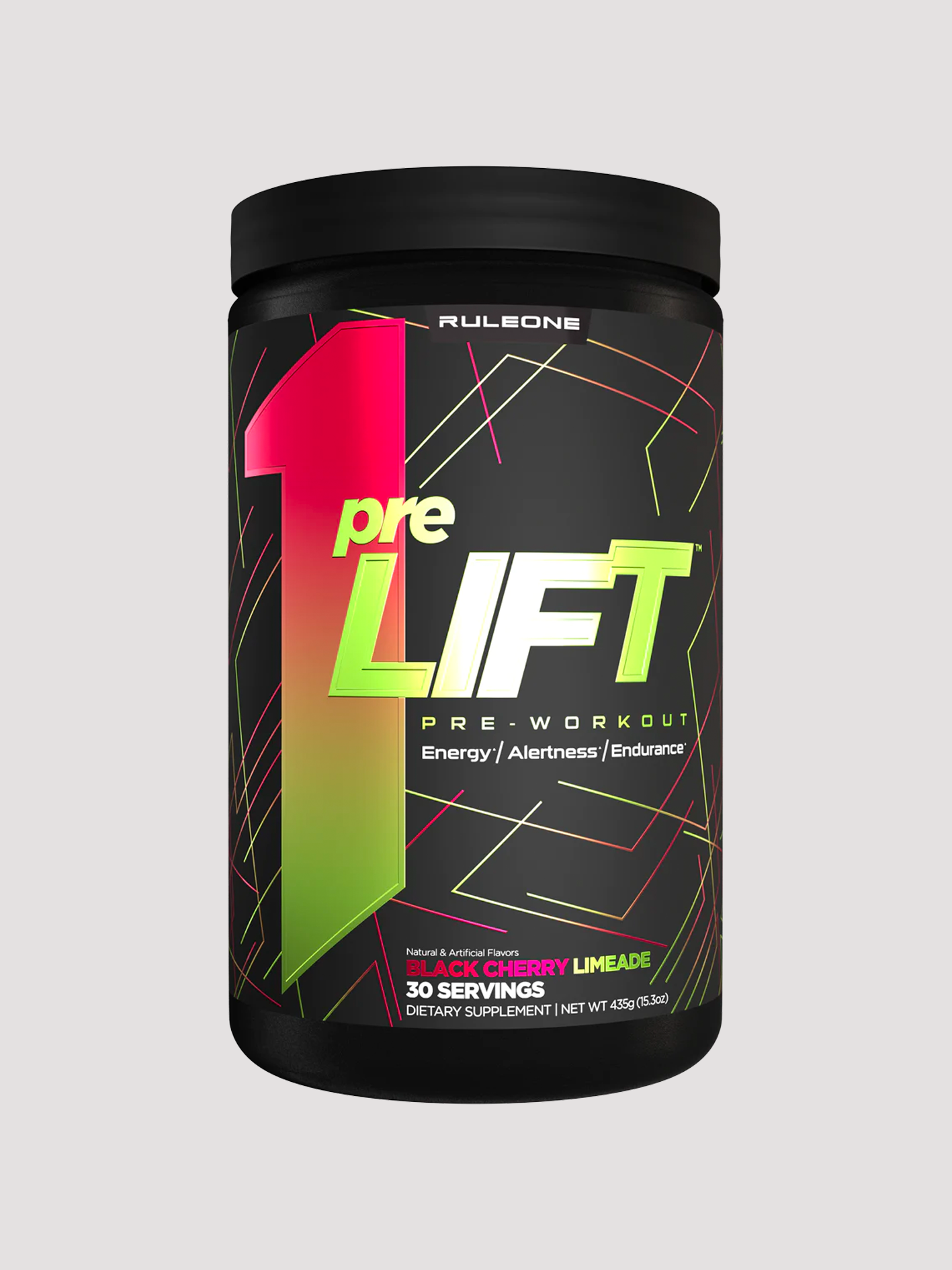 r1 Pre Lift Preworkout by Rule 1 (30 Serve)-Preworkout-Rule1-Black Cherry Limeade-Club Bunker