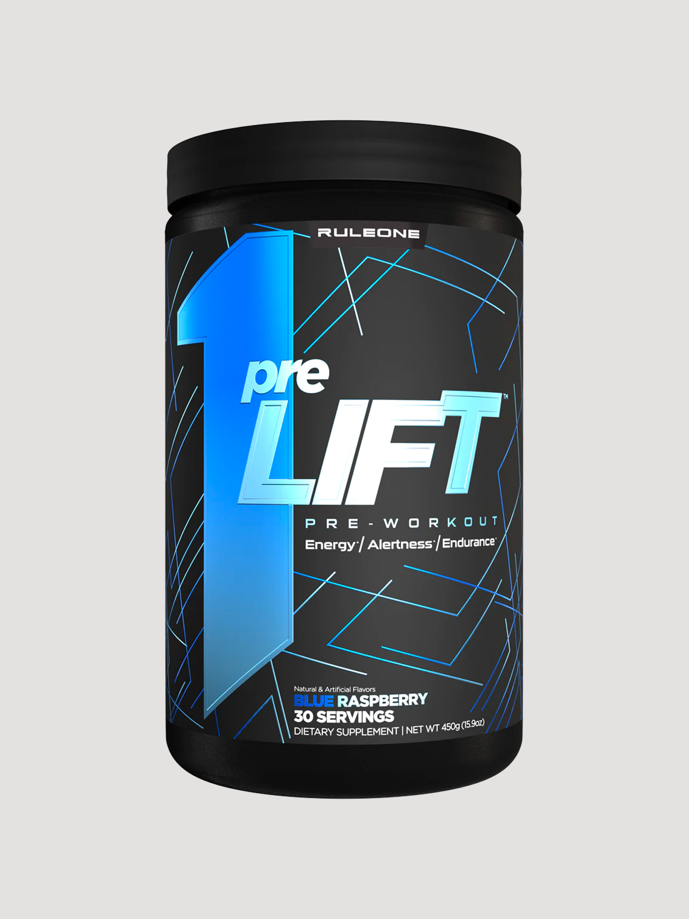 r1 Pre Lift Preworkout by Rule 1 (30 Serve)-Preworkout-Rule1-Blue Raspberry-Club Bunker