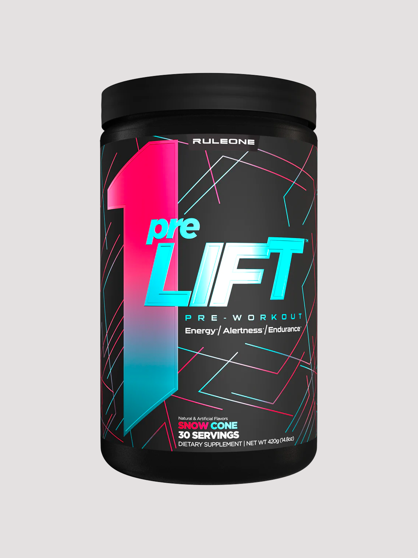 r1 Pre Lift Preworkout by Rule 1 (30 Serve)-Preworkout-Rule1-Snow Cone-Club Bunker