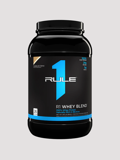 R1 Whey Blend Protein Powder 2lb by Rule1-Protein-Rule1-Cookies &amp; Creme-Club Bunker