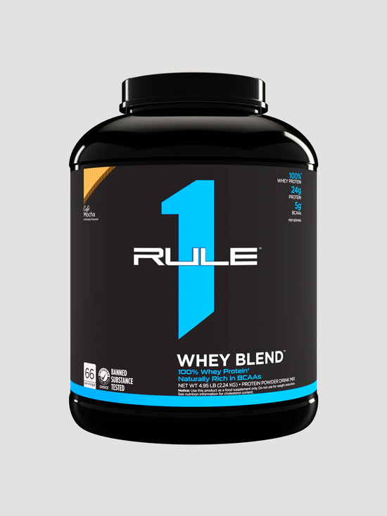 R1 Whey Blend Protein Powder 5lb by Rule1-Protein-Rule1-Cafe Mocha-Club Bunker