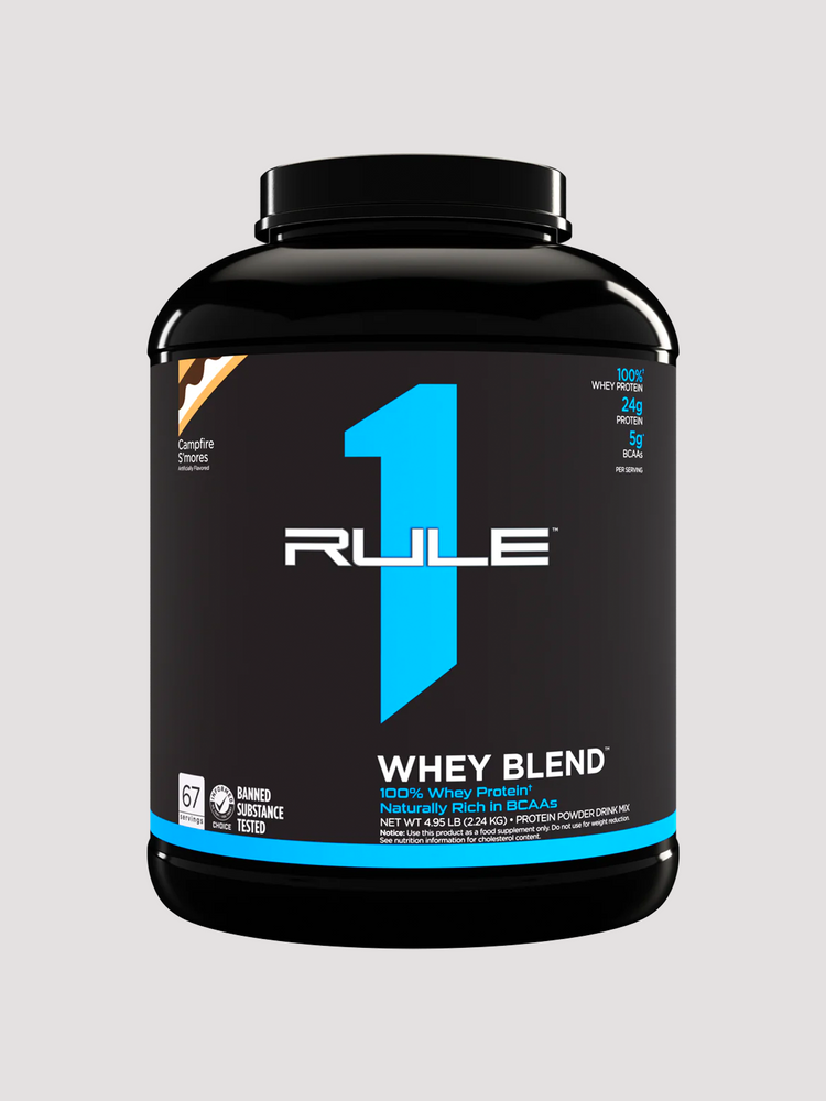 R1 Whey Blend Protein Powder 5lb by Rule1-Protein-Rule1-Campfire S'mores-Club Bunker