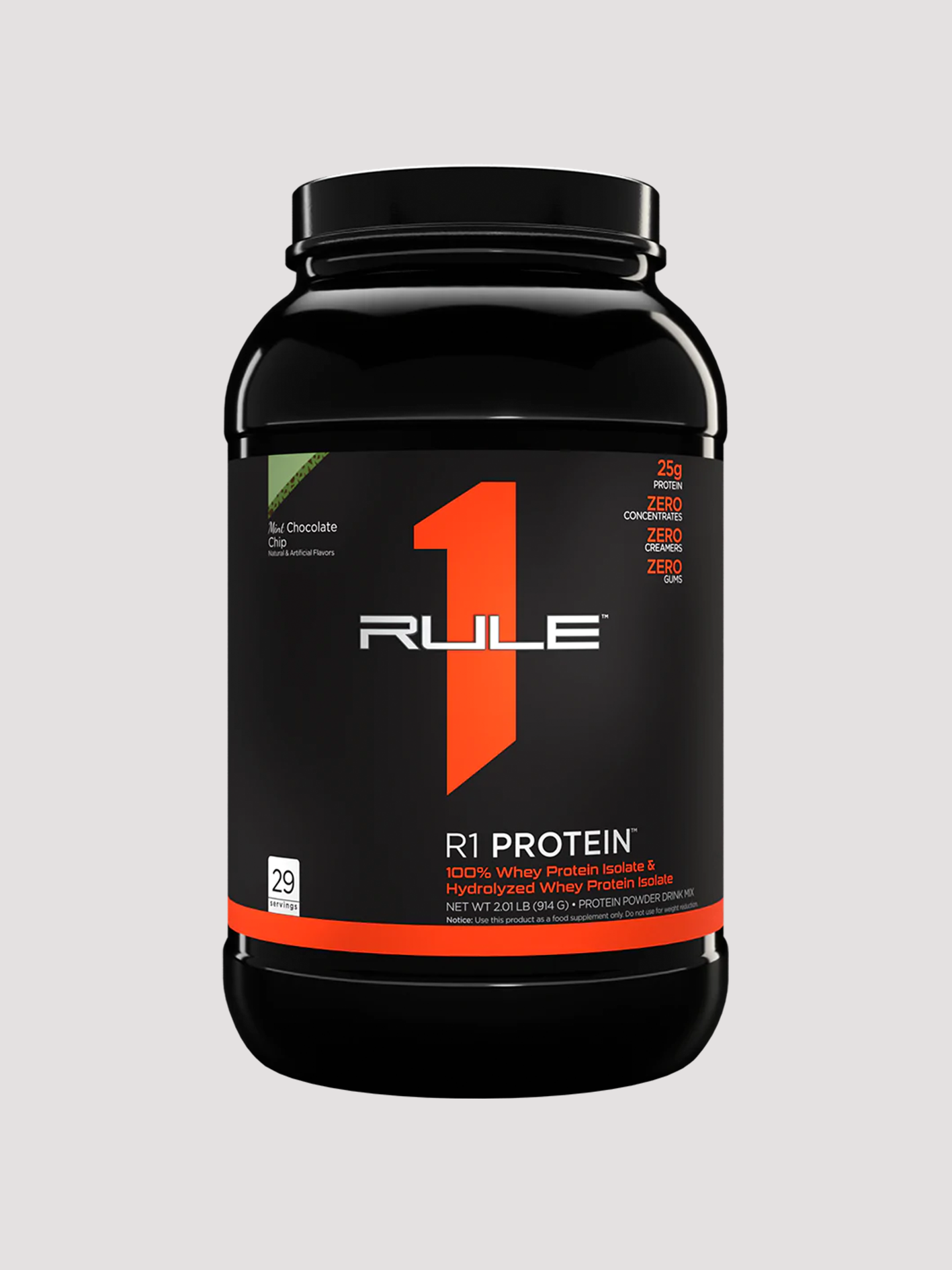 R1 Whey Protein Isolate By Rule 1-Protein-Rule1-Mint Chocolate Chip-Club Bunker