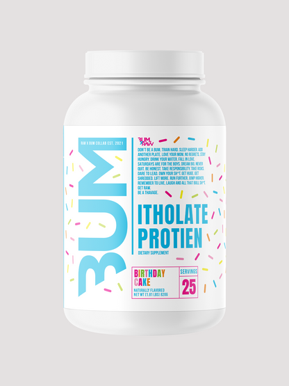 RAW Bum Itholate Whey Protein Powder-Protein-CBum-Birthday Cake-Club Bunker