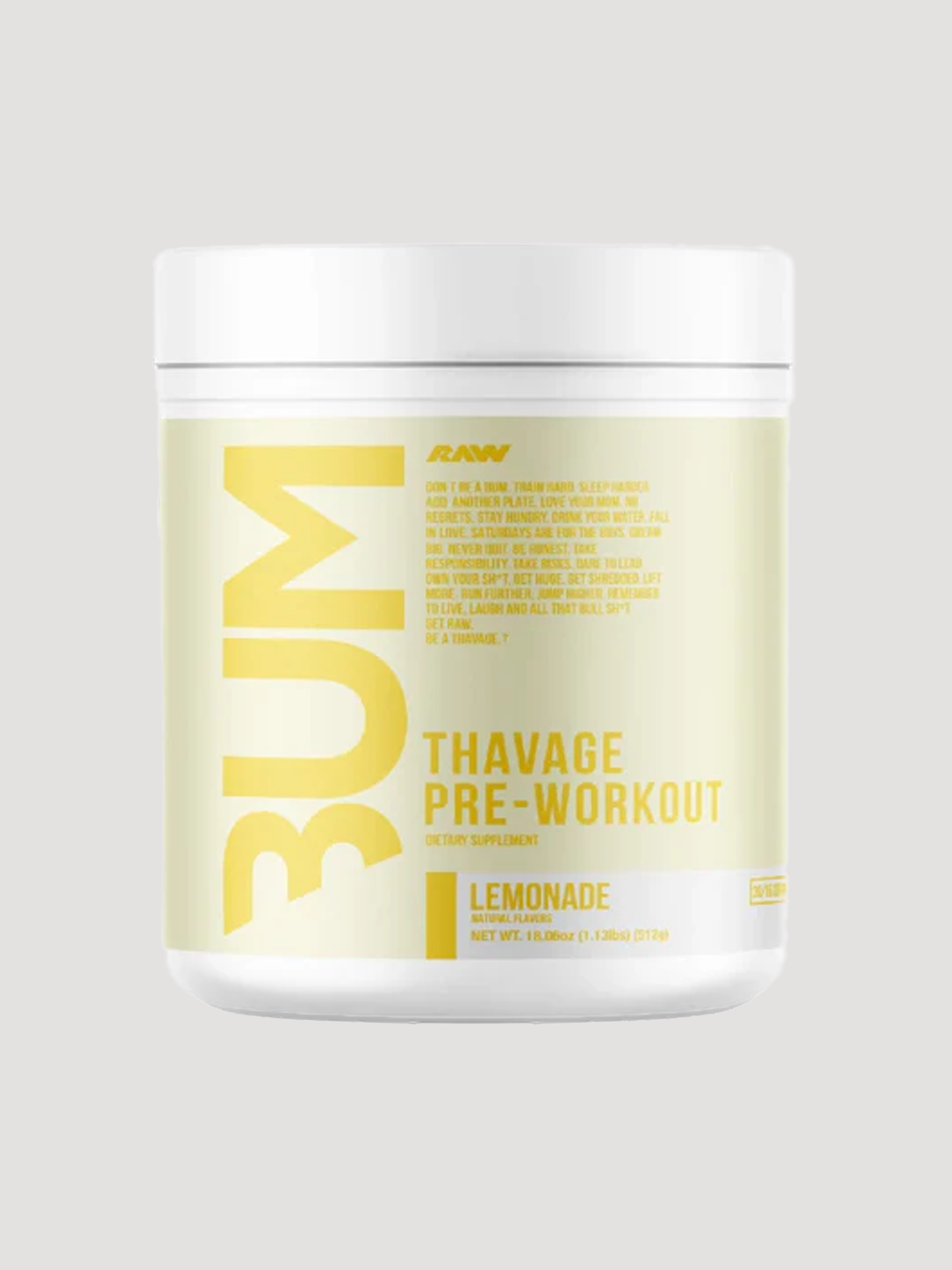RAW Thavage CBum Pre Workout