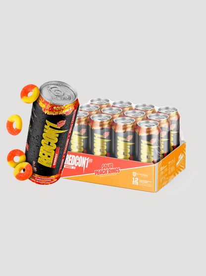 Redcon1 Energy Drink 12 Pack-Drinks & RTDs-Redcon1-Sour Peach Rings-Club Bunker