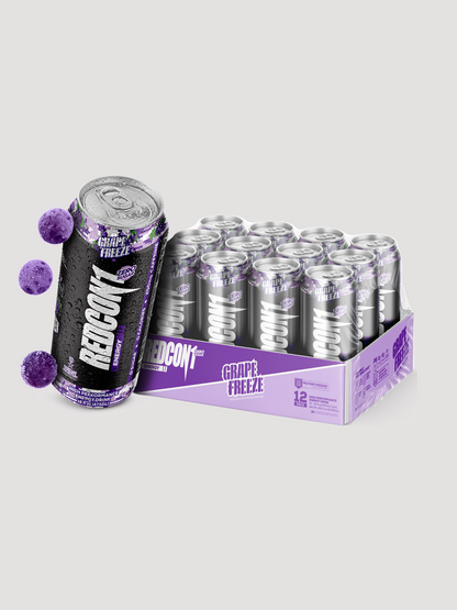Redcon1 Energy Drink 12 Pack-Drinks &amp; RTDs-Redcon1-Grape Freeze-Club Bunker