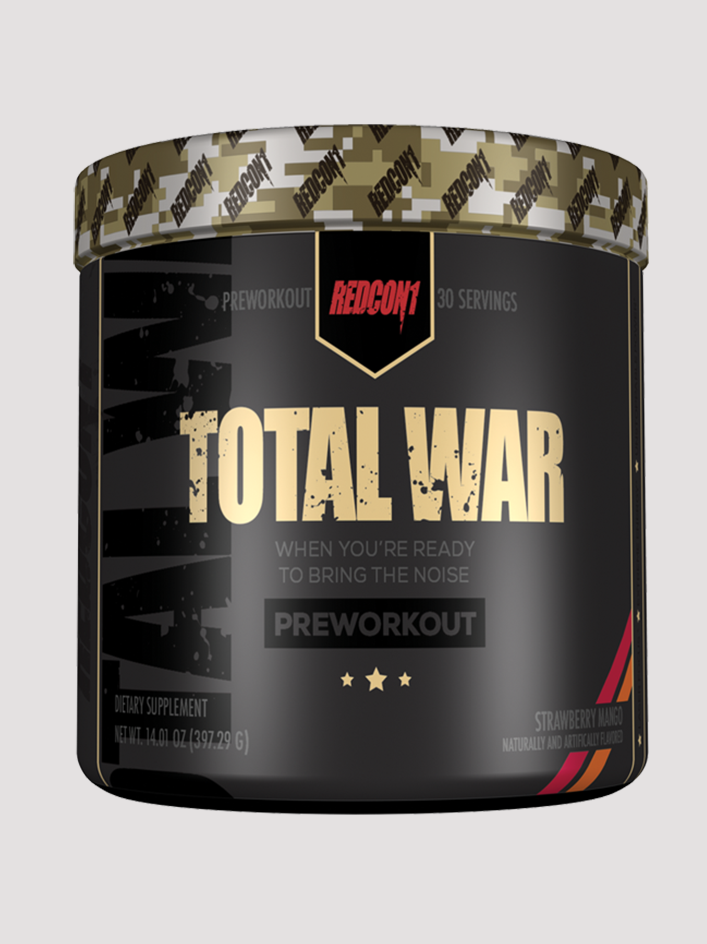 Redcon1 Total War Pre-workout-Preworkout-Redcon1-Strawberry Mango-Club Bunker