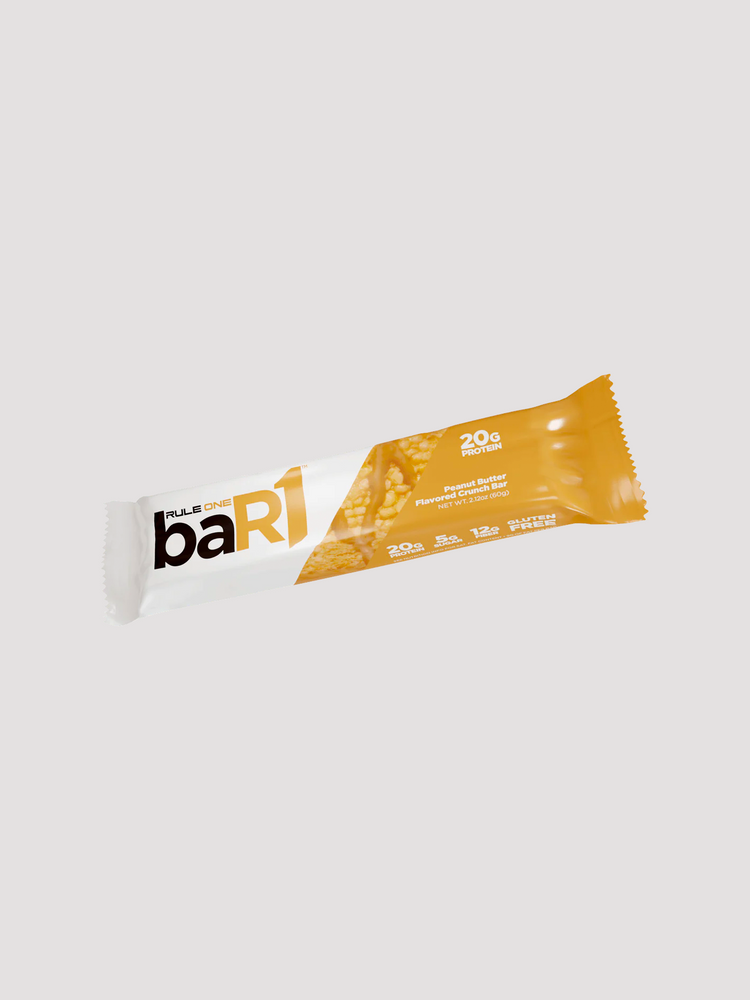 Rule1 Bar1 Crunch Protein Bar-Snacks / Bars-Rule1-Peanut Butter-Club Bunker