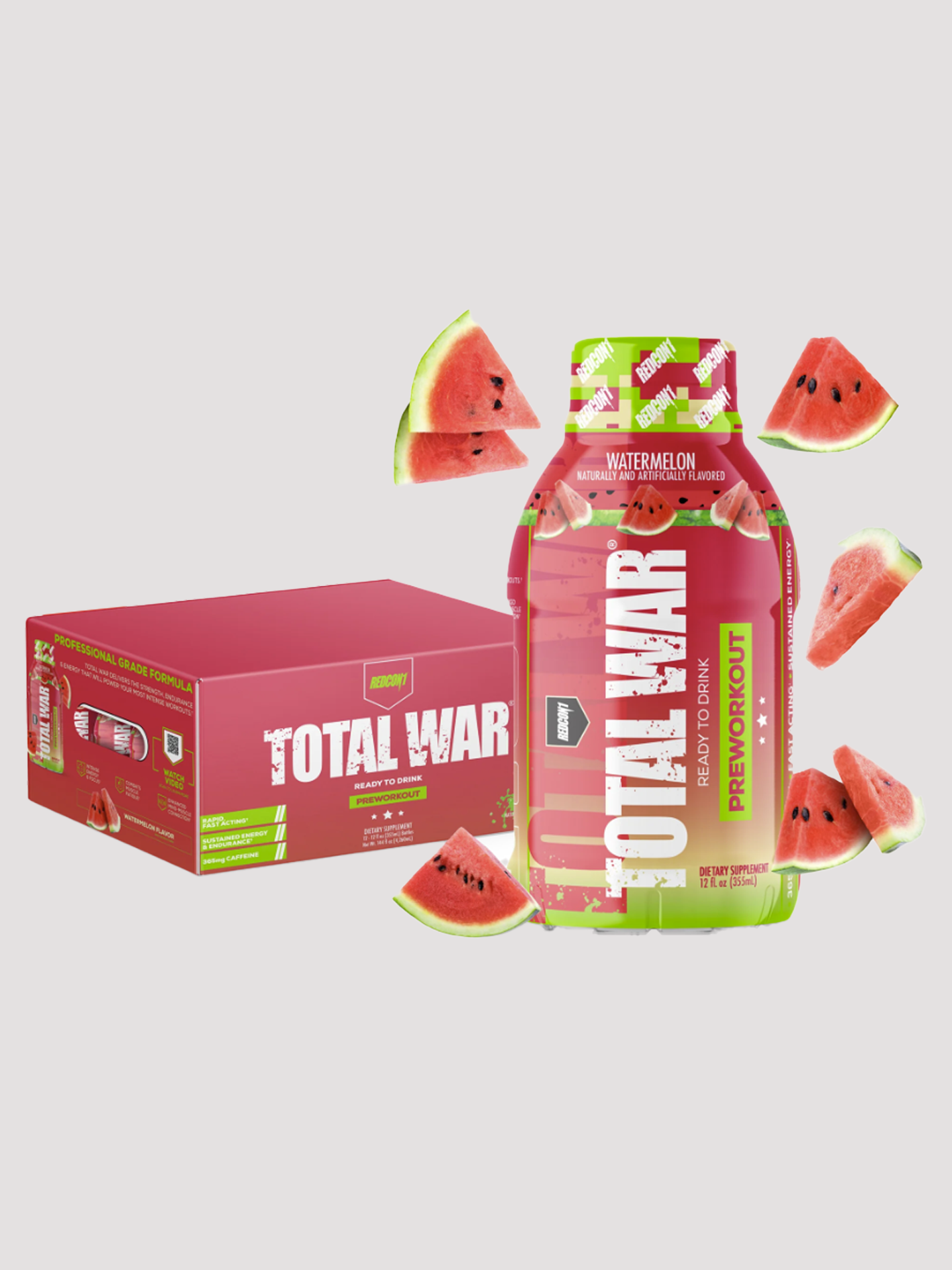 Total War RTD 12 Pack-Drinks & RTDs-Redcon1-Watermelon-Club Bunker