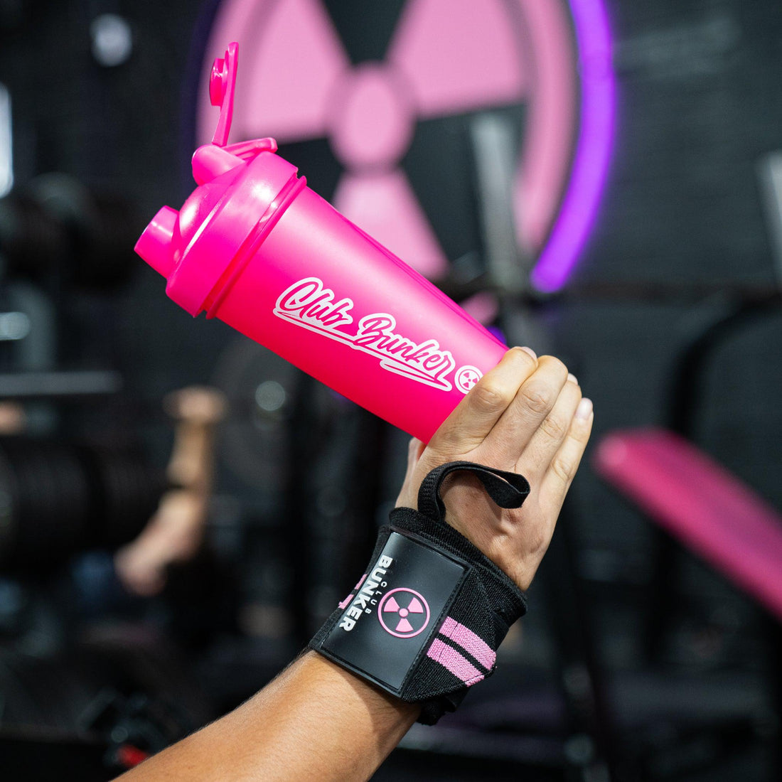 Club Bunker Bench Wrist Wraps, Lifting Accessories and Protein Shaker