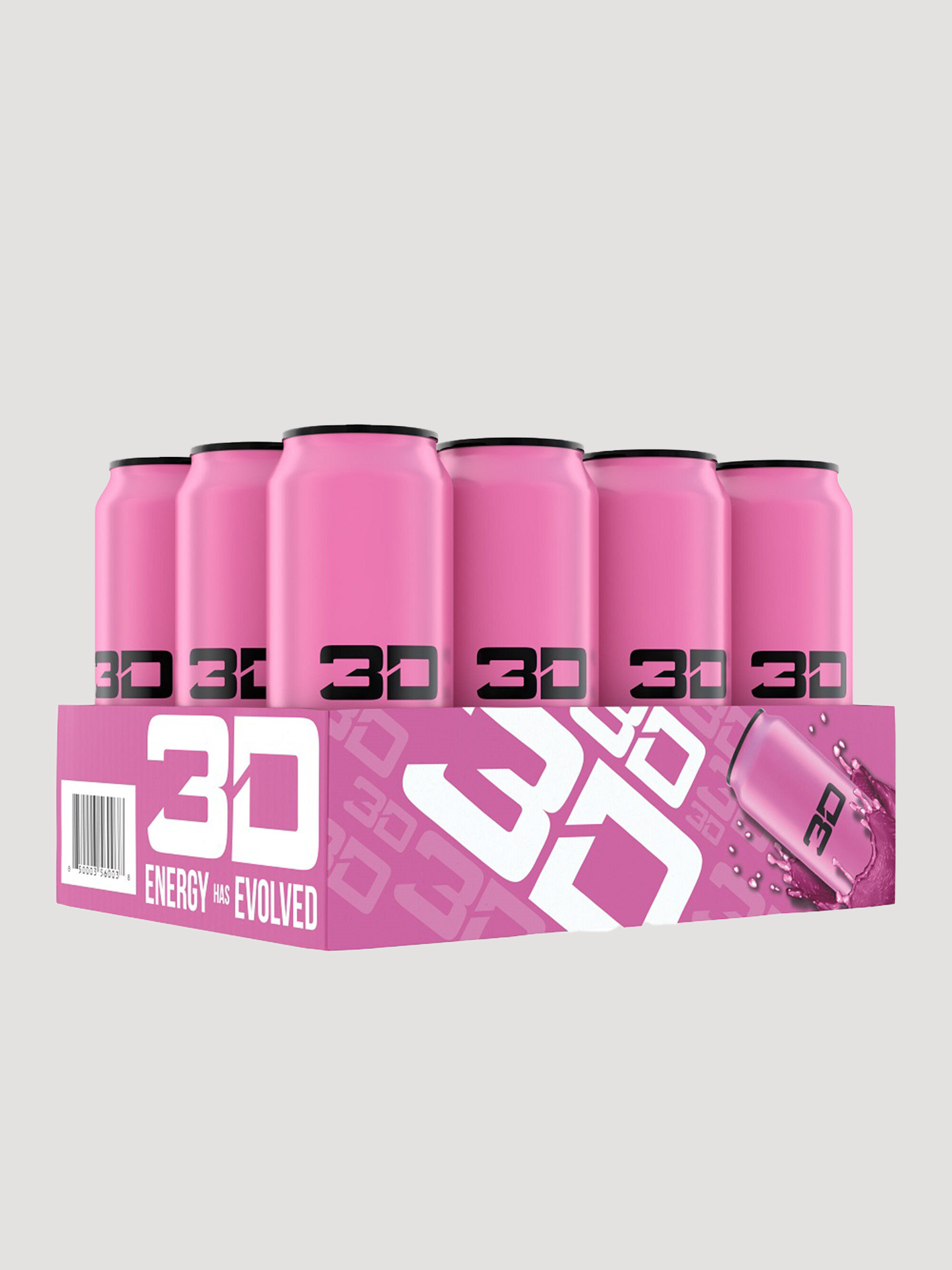 3D Energy 12 Pack-Drinks & RTDs-3D Energy-Pink-Club Bunker