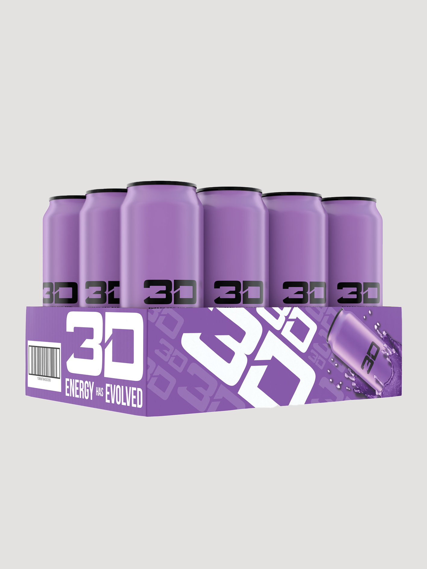 3D Energy 12 Pack-Drinks & RTDs-3D Energy-Purple-Club Bunker