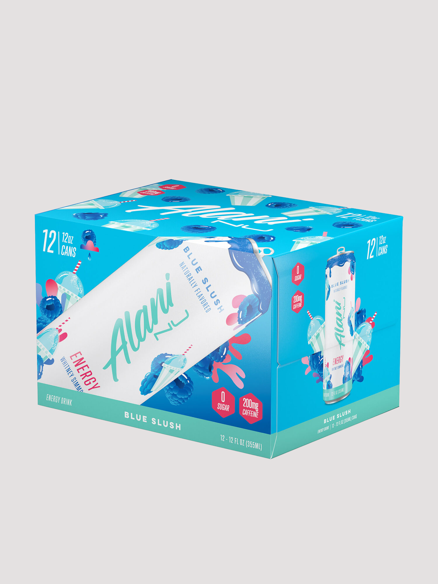 Alani Nu Energy 12 Pack-Drinks &amp; RTDs-Alani Nu-Blue Slush-Club Bunker