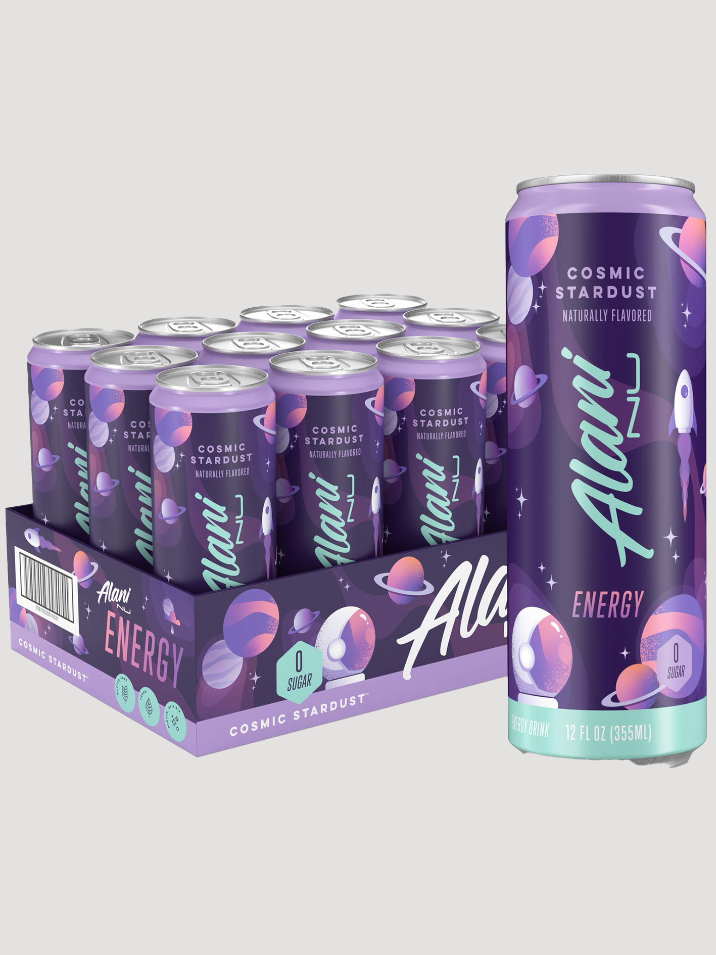 Alani Nu Energy 12 Pack-Drinks &amp; RTDs-Alani Nu-Cosmic Stardust-Club Bunker
