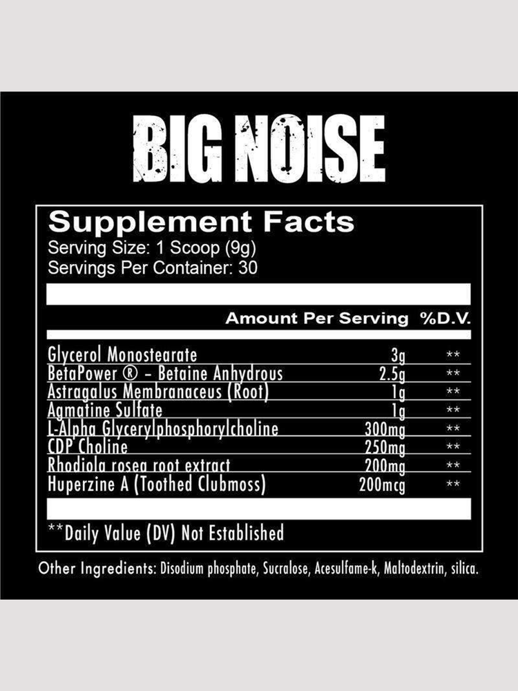 Big Noise - Non-Stim Pre-Workout Powder-Preworkout-Redcon1-Club Bunker