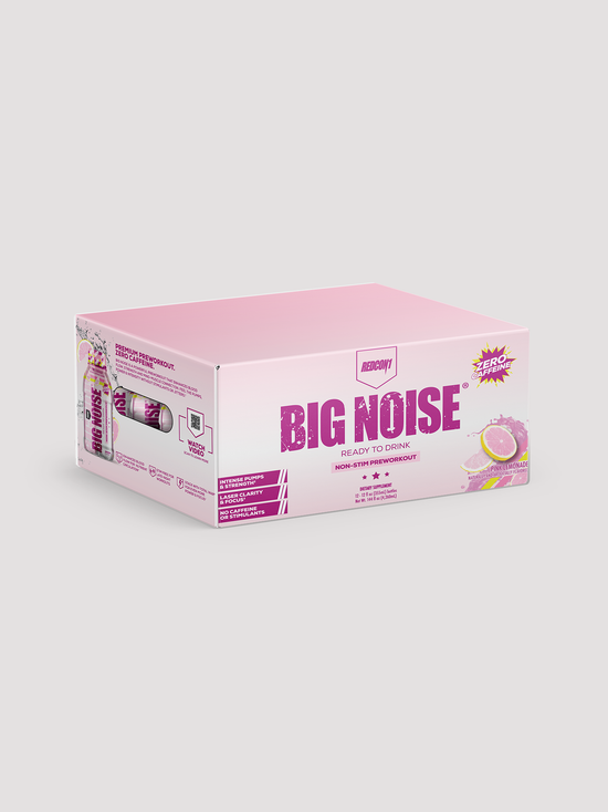 Big Noise RTD 12 Pack - Non-Stim Pre-Workout-Drinks & RTDs-Redcon1-Pink Lemonade-Club Bunker