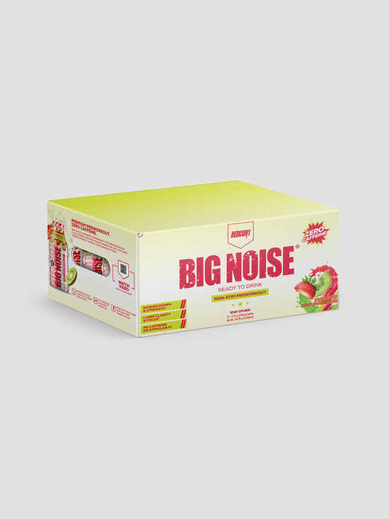 Big Noise RTD 12 Pack - Non-Stim Pre-Workout-Drinks & RTDs-Redcon1-Strawberry Kiwi-Club Bunker