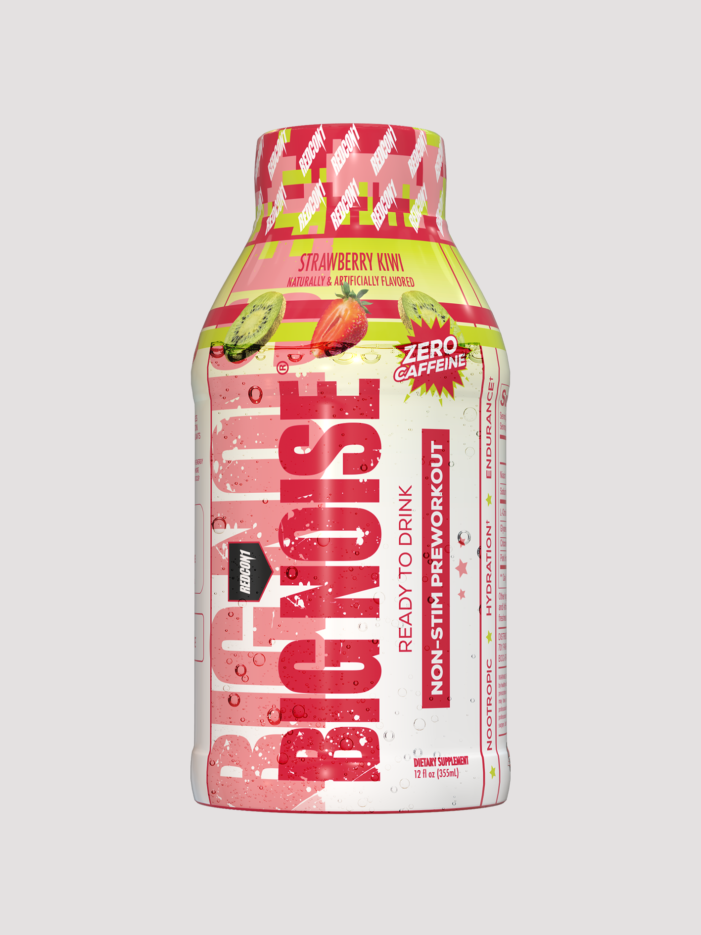 Big Noise RTD - Non-Stim Pre-Workout-Drinks & RTDs-Redcon1-Strawberry Kiwi-Club Bunker