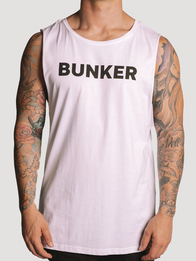 Bunker Tank Mens-Merch-Club Bunker-White-S-Club Bunker