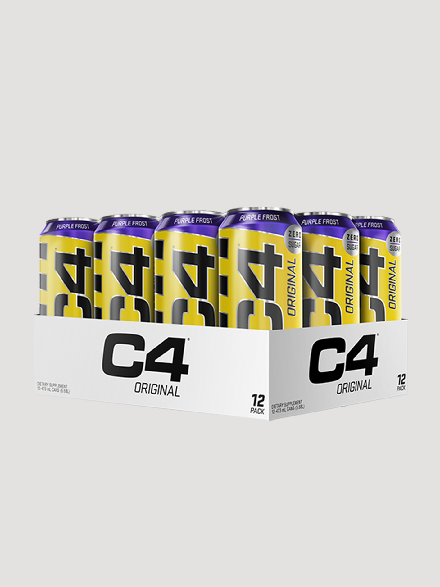 C4 Energy Carbonated 12 Pack-Drinks &amp; RTDs-Cellucor-Purple Frost-Club Bunker