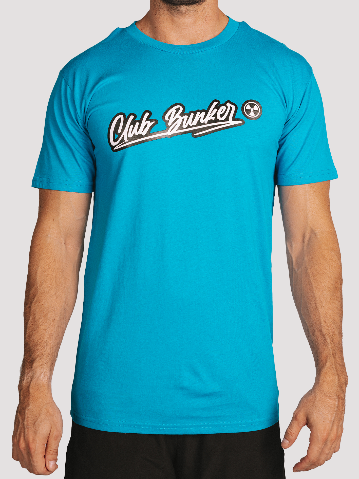 Club Bunker Outline Tee - Mens-Merch-Club Bunker-Blue-S-Club Bunker