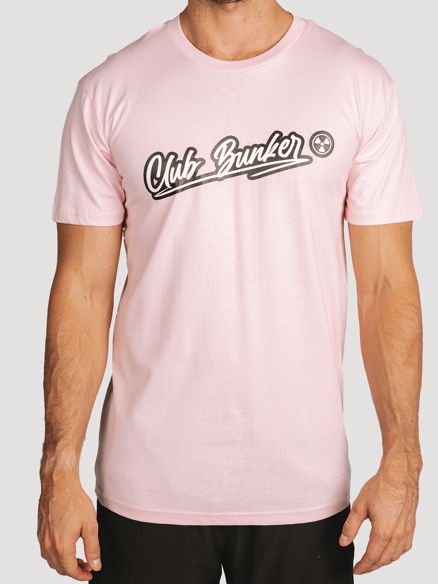 Club Bunker Outline Tee - Mens-Merch-Club Bunker-Pink-S-Club Bunker