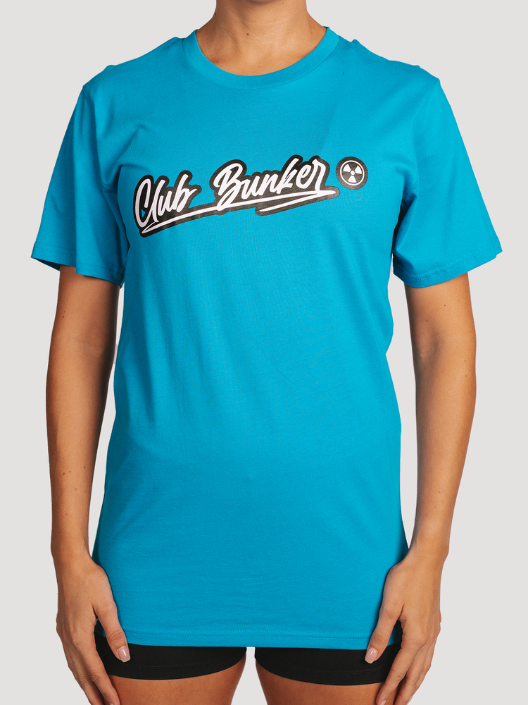 Club Bunker Outline Tee - Womens-Merch-Club Bunker-Blue-S-Club Bunker