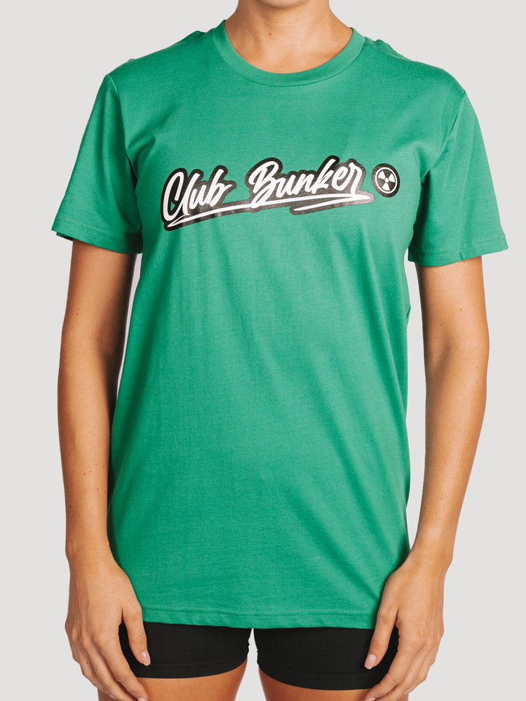 Club Bunker Outline Tee - Womens-Merch-Club Bunker-Green-S-Club Bunker