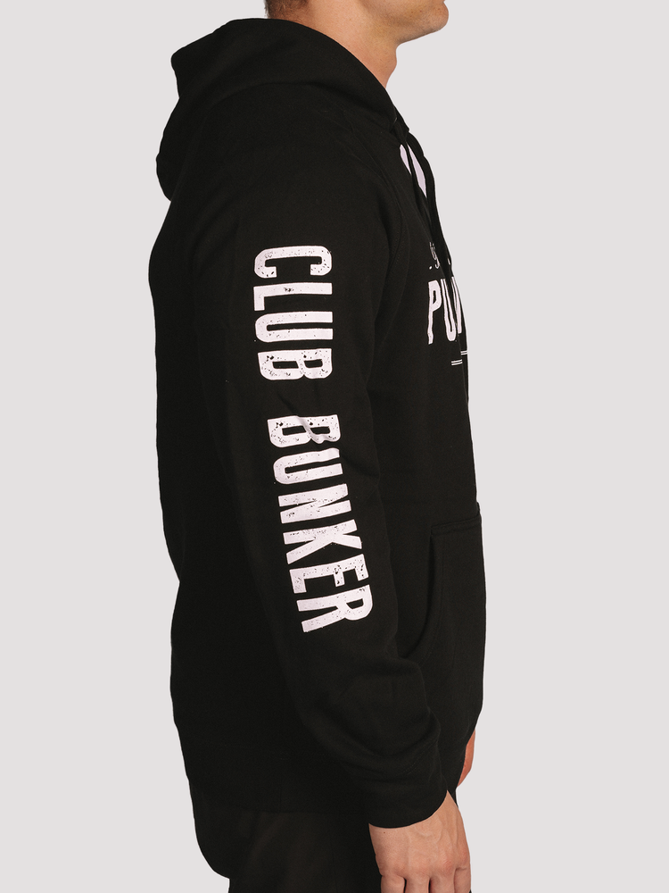 Club Bunker Pump Cover Hoodie - Womens-Merch-Club Bunker-Club Bunker