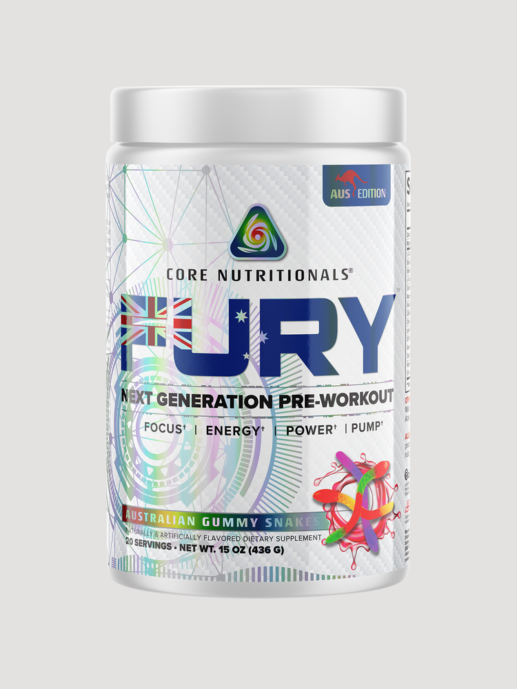 Core Fury Pre-Workout-Preworkout-Core Nutritionals-Australian Gummy Snakes-Club Bunker