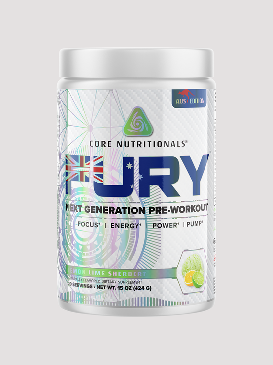 Core Fury Pre-Workout-Preworkout-Core Nutritionals-Lemon Lime Sherbert-Club Bunker