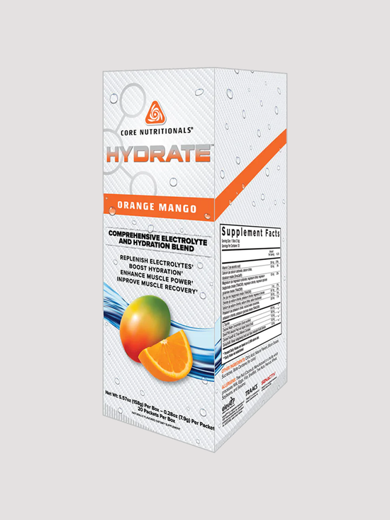 Core Hydrate-Amino Acids-Core Nutritionals-Orange Mango-Club Bunker