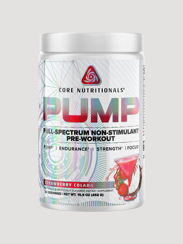 Core Pump Non-Stim Pre-Workout-Preworkout-Core Nutritionals-Strawberry Colada-Club Bunker