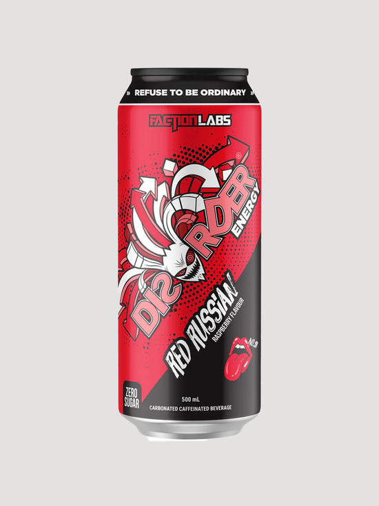 Disorder Energy RTD-Drinks & RTDs-Faction Labs-Red Russian (Raspberry)-Club Bunker
