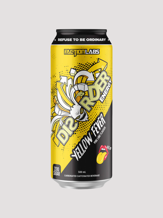 Disorder Energy RTD-Drinks & RTDs-Faction Labs-Yellow Fever (Pine Lime)-Club Bunker