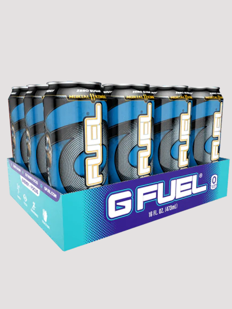 GFuel Energy Cans 12 Pack-Drinks & RTDs-G Fuel-Mortal Kombat - Ice Shatter-Club Bunker