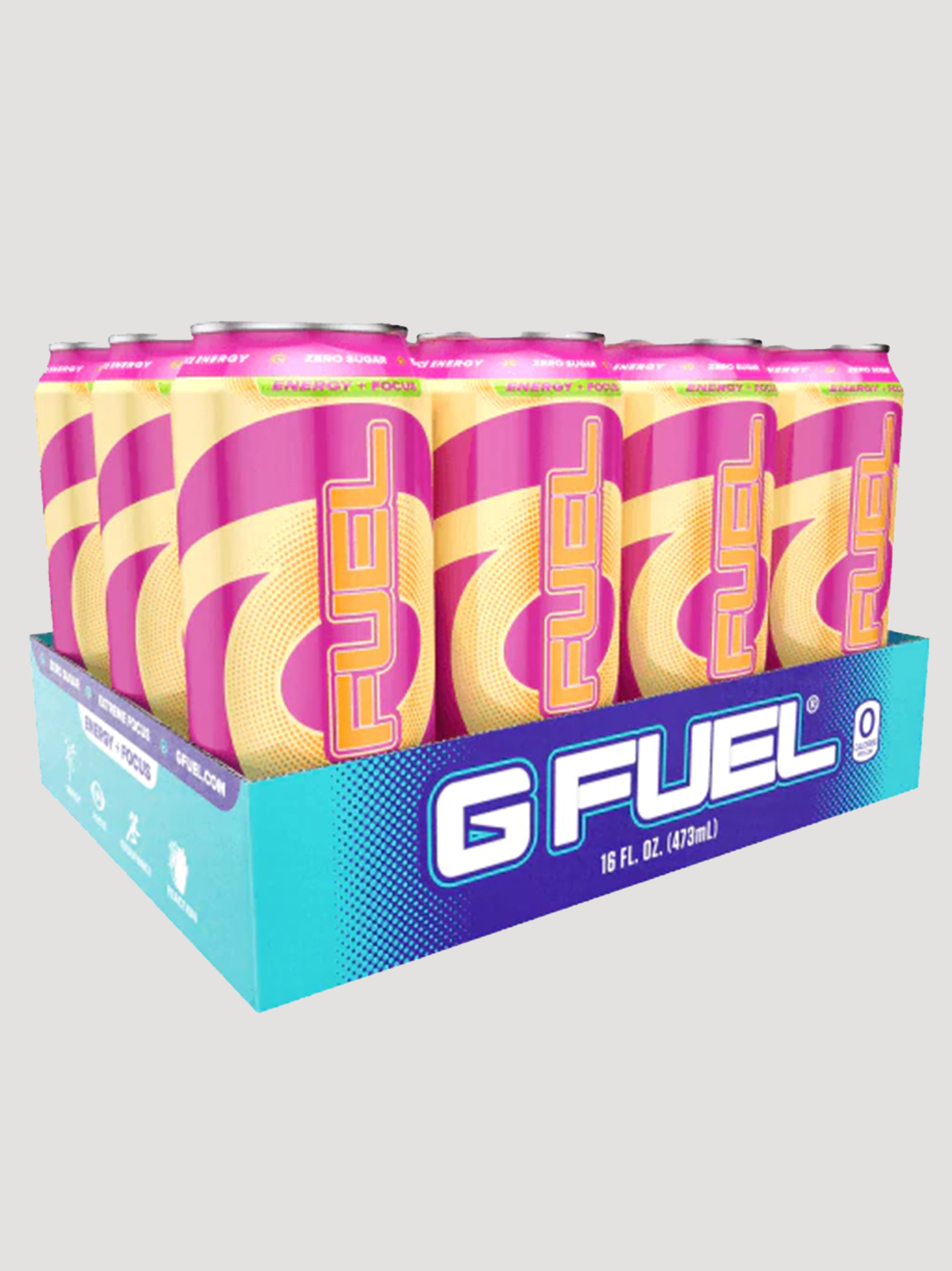 GFuel Energy Cans 12 Pack-Drinks & RTDs-G Fuel-Rainbow Sherbet-Club Bunker