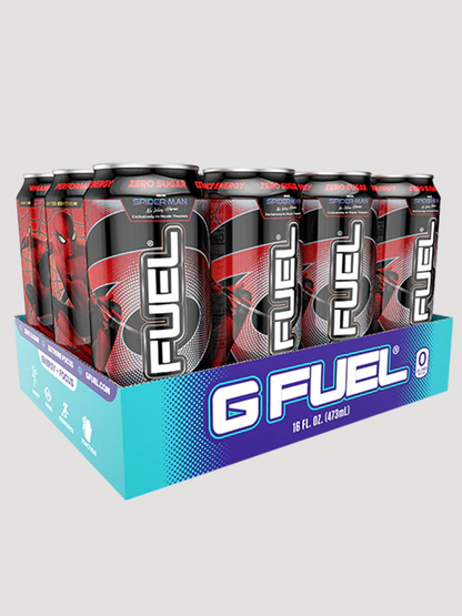 GFuel Energy Cans 12 Pack-Drinks &amp; RTDs-G Fuel-Spiderman - Radioactive Lemonade-Club Bunker