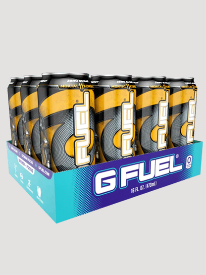 GFuel Energy Cans 12 Pack-Drinks &amp; RTDs-G Fuel-Mortal Kombat - Scorpion Sting-Club Bunker