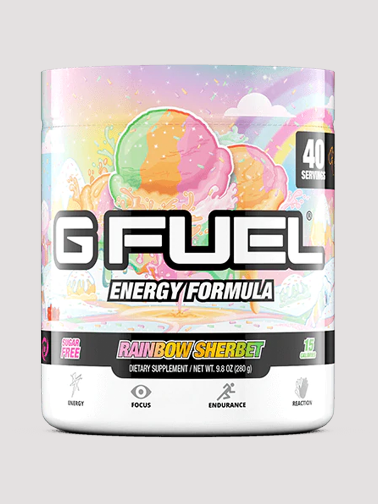 GFuel Energy Formula Powder Tub-Preworkout-G Fuel-Rainbow Sherbet-Club Bunker