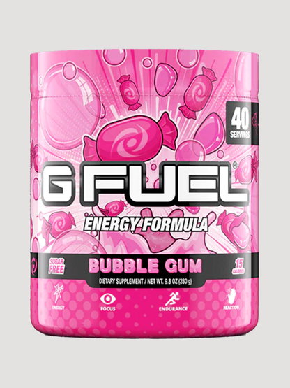 GFuel Energy Formula Powder Tub-Preworkout-G Fuel-Bubble Gum-Club Bunker