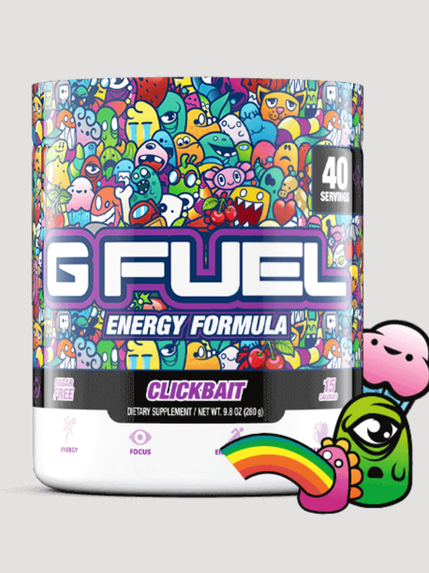 GFuel Energy Formula Powder Tub-Preworkout-G Fuel-Clickbait-Club Bunker