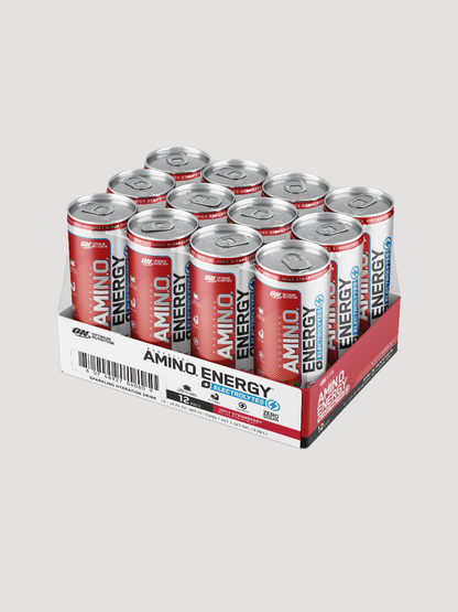 Amino Energy 12 Pack-Drinks &amp; RTDs-Optimum Nutrition-Strawberry-Club Bunker