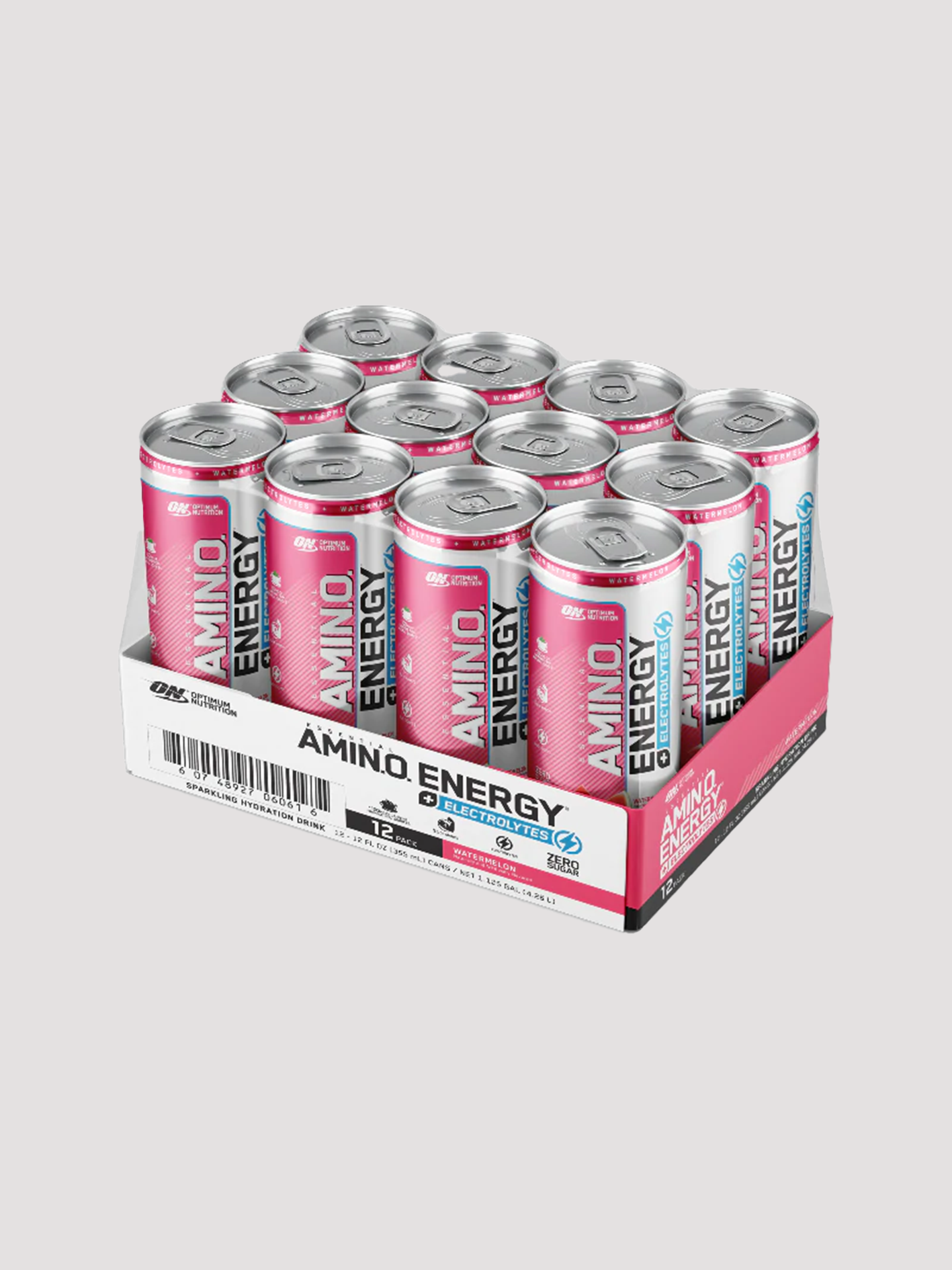 Amino Energy 12 Pack-Drinks &amp; RTDs-Optimum Nutrition-Watermelon-Club Bunker