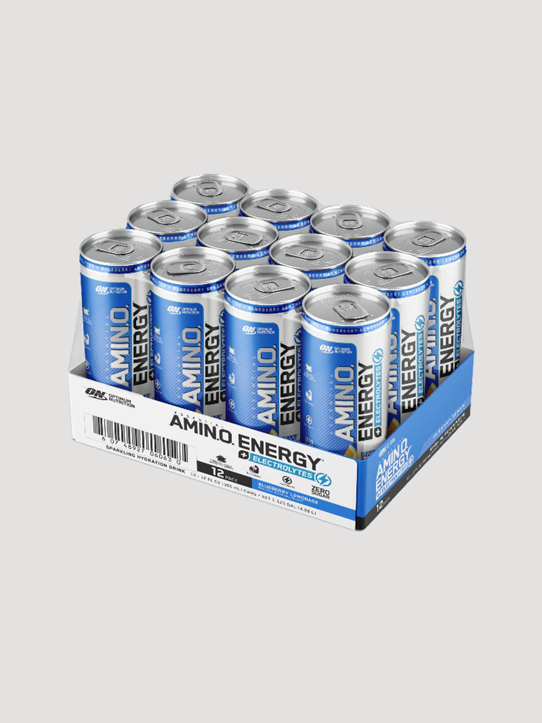Amino Energy 12 Pack-Drinks & RTDs-Optimum Nutrition-Blueberry Lemonade-Club Bunker