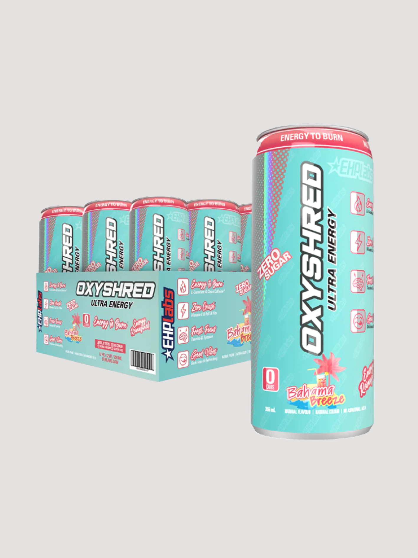 OxyShred Energy Drink, EHP Labs, 12 Pack RTD