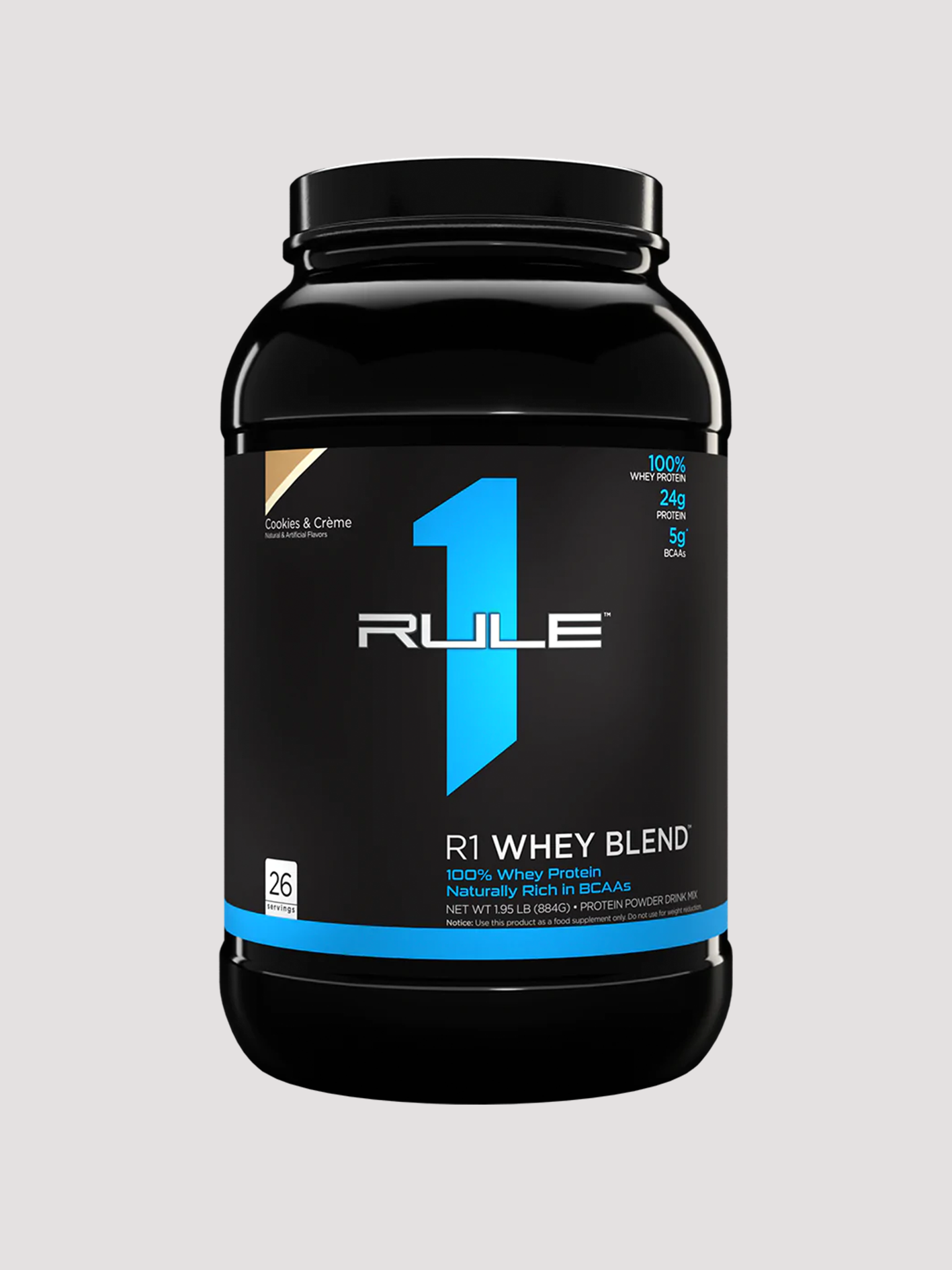 R1 Whey Blend Protein Powder 2lb by Rule1-Protein-Rule1-Cookies & Creme-Club Bunker