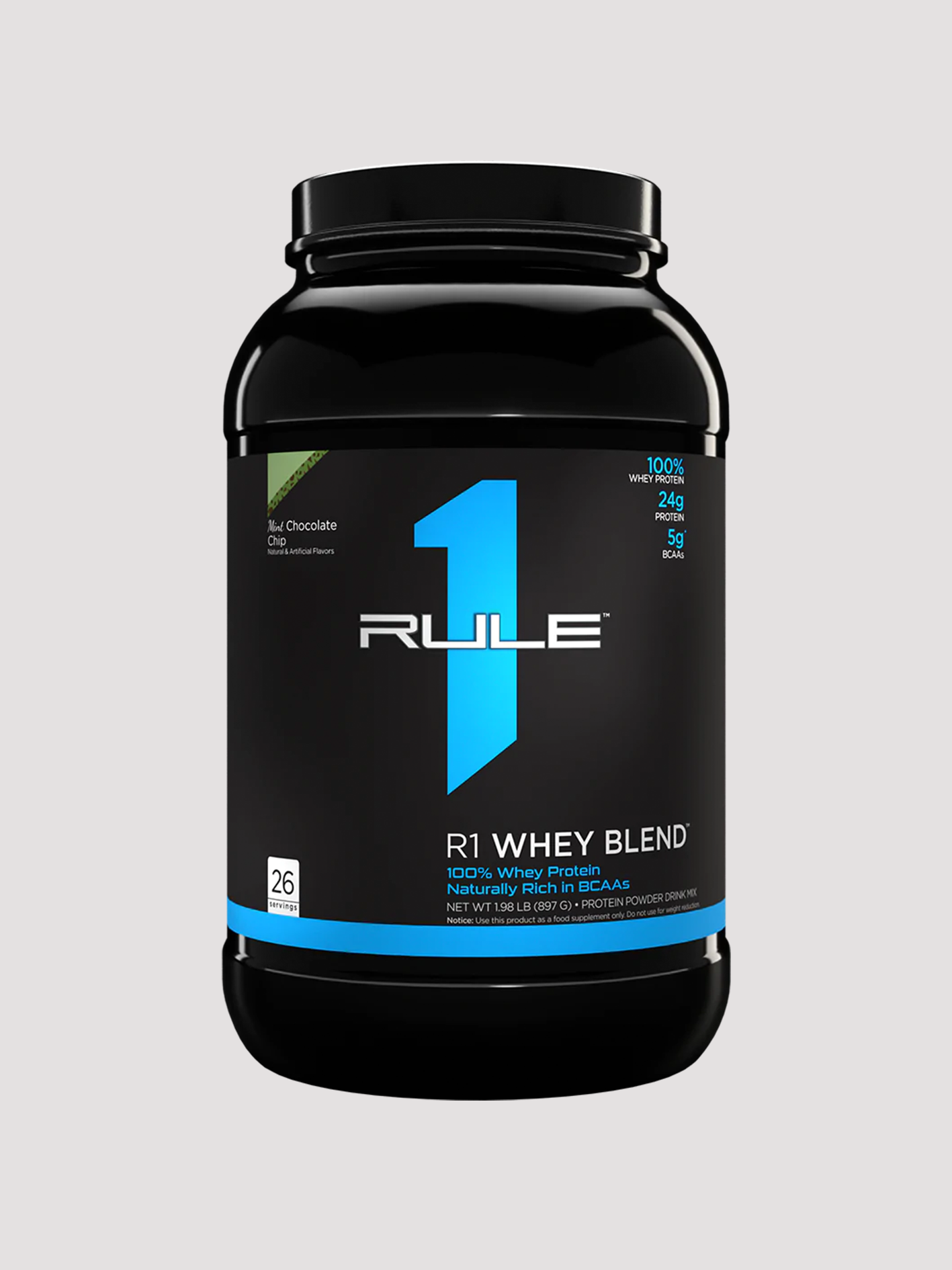 R1 Whey Blend Protein Powder 2lb by Rule1-Protein-Rule1-Mint Chocolate Chip-Club Bunker
