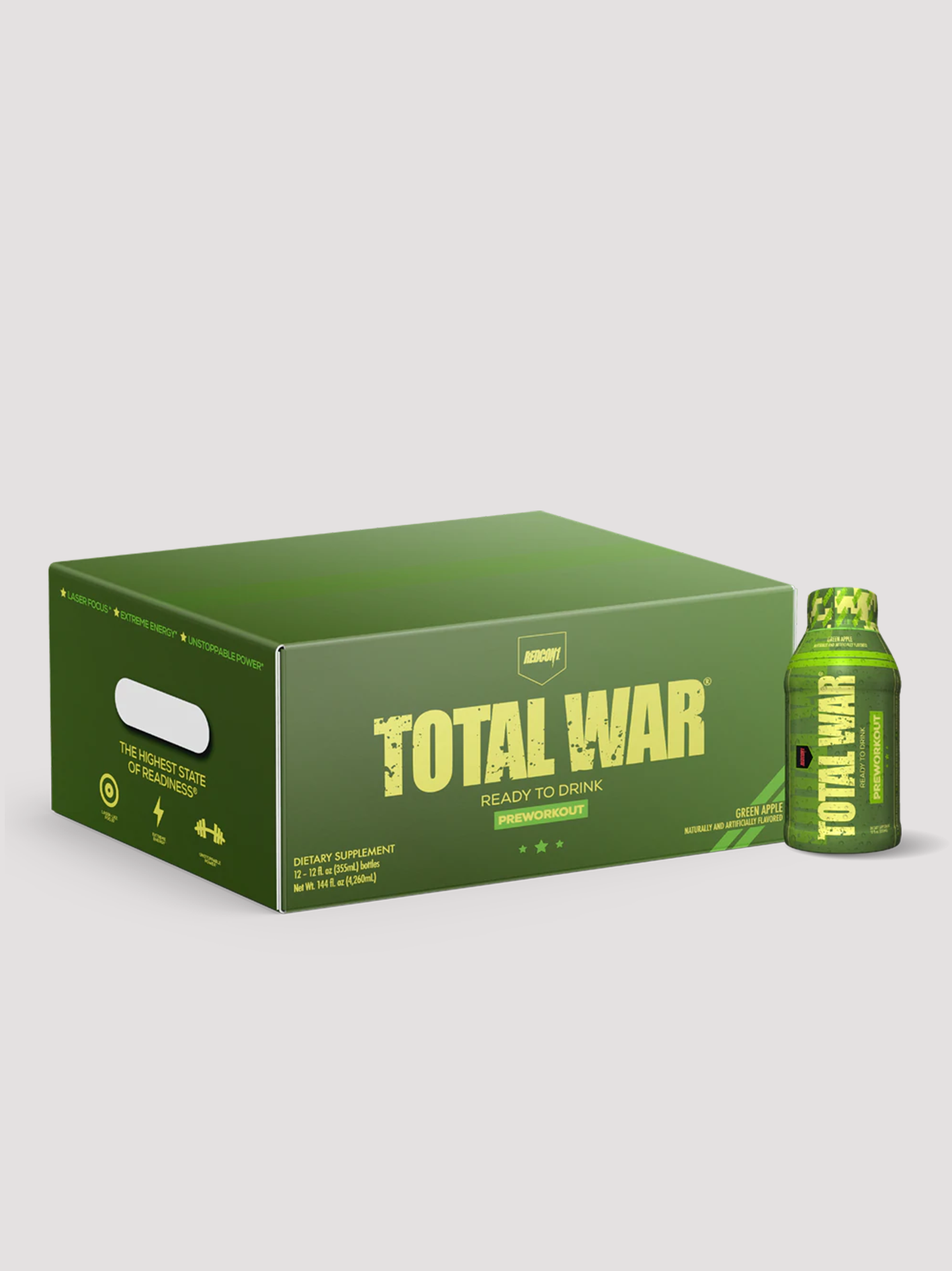 Total War Ready To Drink Pre-Workout - Baja Bomb (12 Drinks, 12 Fl